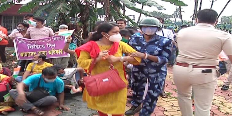 SSC job seekers arrested before sit-in protest at Central park in saltlake SSC Job Protest: নিয়োগের দাবিতে অবস্থানে বসতে গিয়ে গ্রেফতার ৫০ এসএসসি চাকরিপ্রার্থী