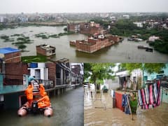 IN PICS | Submerged Homes, Streets And Farms Become Common Sight In Various Parts Of Flood-Hit UP