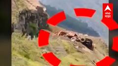 Himachal Pradesh Landslide : किन्नौर जिल्ह्यातून जाणाऱ्या महामार्गावर दरड कोसळली