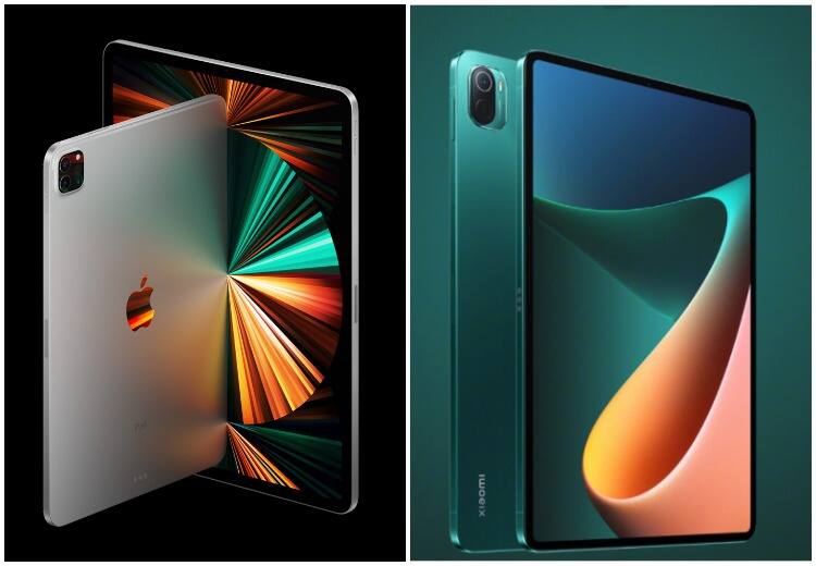 Comparing Xiaomi Mi Pad 5 Pro and Apple iPad Pro M1 on different aspects Xiaomi Mi Pad 5 Pro Vs iPad Pro M1.. வடிவம் முதல் விலை வரை... எது பெஸ்ட்?