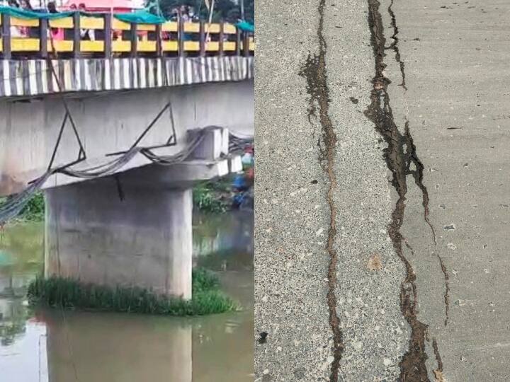 Big news bihar crack in the bridge built on Daha river Siwan also ban on heavy vehicles ann बड़ी खबरः सिवान में दाहा नदी पर बने पुल में आई दरार, इन वाहनों के परिचालन पर लगाई गई रोक