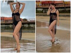 Bigg Boss 14 Winner Rubina Dilaik Oozes Oomph While Posing In Sexy Black Swimsuit; See Pics