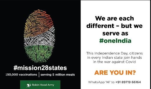 एबीपी नेटवर्क ने #Mission28States Launch लॉन्च करने के लिए रॉबिन हुड आर्मी के साथ हाथ मिलाया