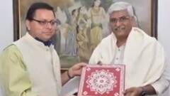 दिल्ली दौरे पर CM Pushkar Singh Dhami, Gajendra Singh Shekhawat से की मुलाकात | ABP Ganga Hindi