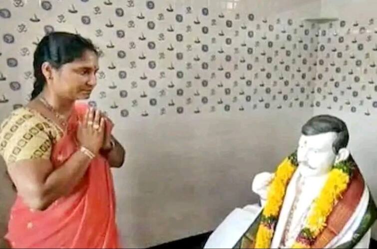Andhra Pradesh: Wife Builds Temple For Dead Husband, Offers Prayers Andhra Pradesh: Wife Builds Temple For Dead Husband, Offers Prayers