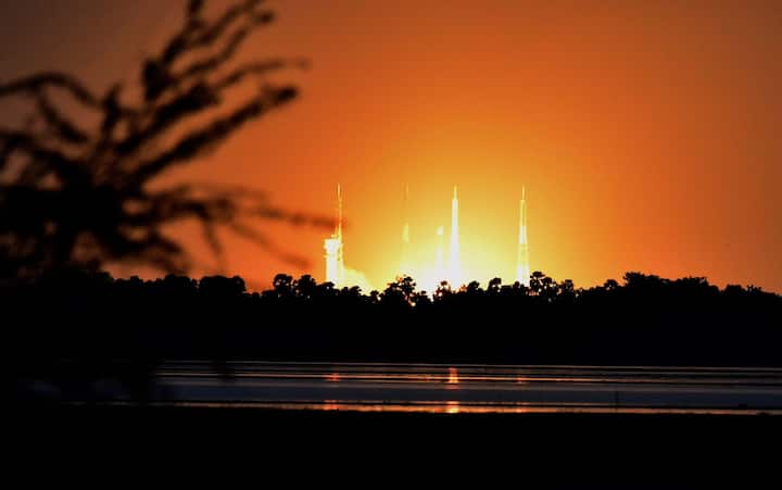 The objective of Thursday's mission was to provide near real-time imaging of large area regions at frequent intervals, for quick monitoring of natural disasters, episodic events and obtain spectral signatures for agriculture, forestry, water bodies as well as for disaster warning, cyclone monitoring, cloud burst and thunderstorm monitoring. (Pic Courtesy: PTI)