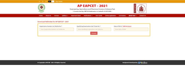 AP EAMCET Admit Card 2021 Released at sche.ap.gov.in- Here's Direct Link To Download AP EAMCET Admit Card 2021 Released - Here's Direct Link To Download