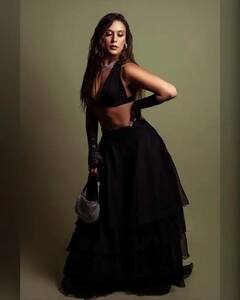 Photos: બિકીનીમાં તહેલકો મચાવનારી કૃષ્ણા શ્રોફે બ્લેક લેંઘો પહેરીને ફેન્સના ઉડાવ્યો હોશ, જુઓ તેના નવા Ethnic અવતારને.......