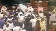 Rajya Sabha में हंगामे का वीडियो आया सामने, सदन में धक्का-मुक्की करते दिखे सांसद