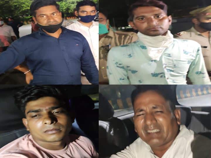 Noida Encounter: पुलिस के हत्थे चढ़े चार बदमाश, कार में लिफ्ट देकर सवारियों से करते थे लूटपाट