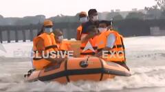 Varanasi Flood: NDRF की बोट से CM Yogi ने किया बाढ़ ग्रस्त इलाकों का दौरा | ABP Ganga Hindi