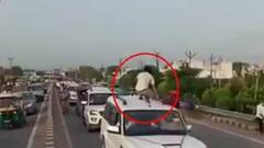 BJP विधायक Nand Kishor Gurjar के काफिले ने उड़ाई कानून की धज्जियां, वीडियो वायरल | ABP Ganga