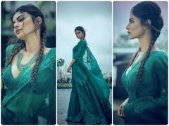 ग्रीन साड़ी में बिल्कुल अप्सरा लग रहीं Mouni Roy, खूबसूरती ऐसी कि बड़ी-बड़ी अभिनेत्रियां उनके आगे फेल