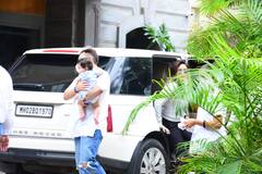 First PICS Of Kareena Kapoor-Saif Ali Khan’s Second Son Jehangir; Pataudi Family Clicked Outside Randhir Kapoor’s House