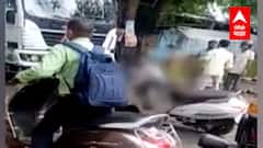 Virar : अपघातात जखमी तरुणाची रस्त्यावर तडफड, मदतीऐवजी बघ्यांची व्हिडीओ काढण्यासाठी गर्दी