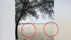 Locals save a man from drowning in UP's Balrampur