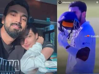 કેએલ રાહુલની ધારદાર બેટિંગ પર ઇમ્પ્રેસ થઇ ગર્લફ્રેન્ડ આથિયા શેટ્ટી, આવા ખાસ અંદાજમાં કર્યુ ચીયર, જુઓ......