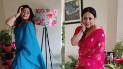 Sridevi Birth Anniversary: নীল শিফন শাড়িতে শ্রীলেখা, জন্মদিনে মনে করালেন শ্রীদেবীকে