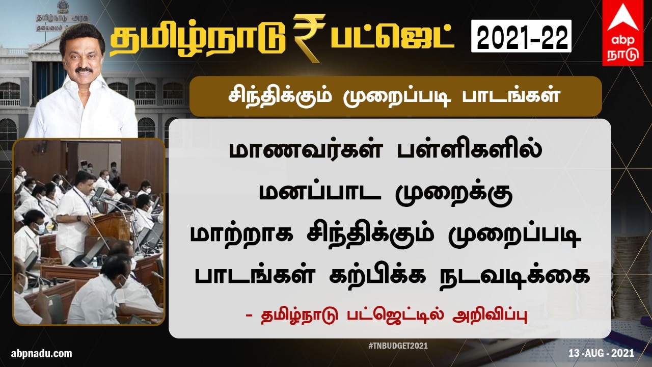 TN Budget Highlights: பள்ளிக்கல்வித்துறைக்கு ரூ.32,599.54 கோடி ஒதுக்கீடு - நிதியமைச்சர் பி.டி.ஆர் பழனிவேல் தியாகராஜன்