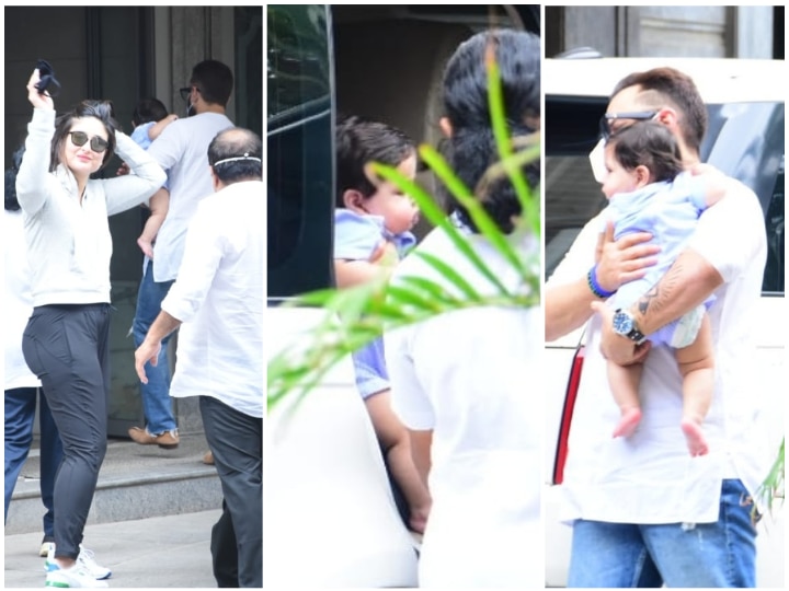 Saif Ali Khan Birthday: Kareena Kapoor Wishes Hubby With Adorable Family PICS From Maldives Featuring Sons- Taimur & Jeh