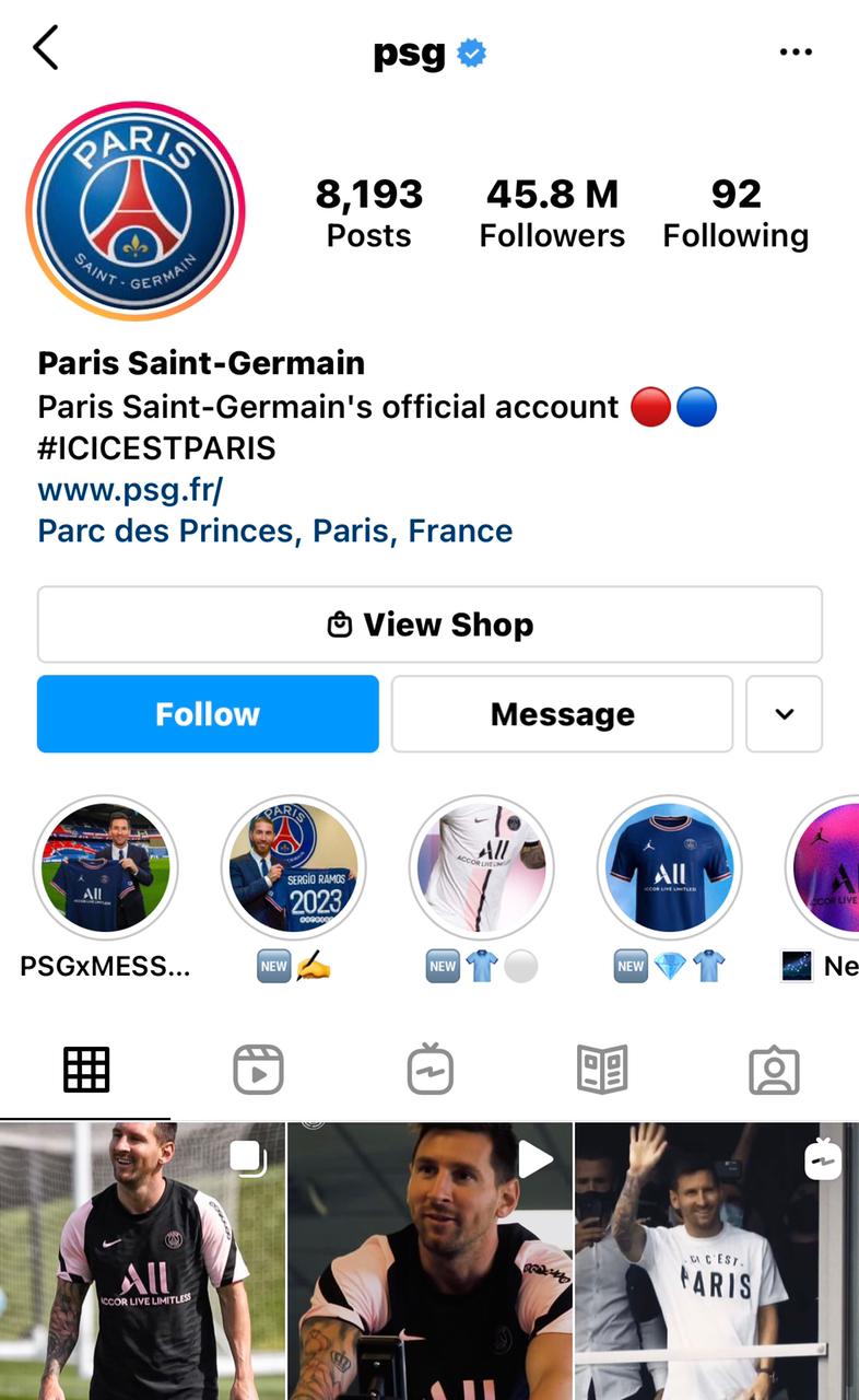 Did Messi S Arrival Double Psg S Instagram Followers Here S A Fact Check