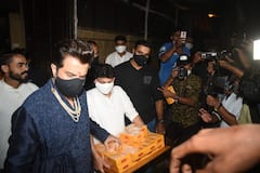 Rhea Kapoor-Karan Bhoolani Wedding: Anil Kapoor Distributes Sweets To Paparazzi, Looks Royal In Kurta & Dhoti