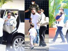 Spotted: पहली विदेश यात्रा पर निकले Jehangir, बच्चों संग सैफ अली खान का बर्थडे सेलिब्रेट करने निकली करीना कपूर खान