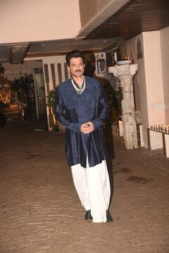 Rhea Kapoor-Karan Bhoolani Wedding: Anil Kapoor Distributes Sweets To Paparazzi, Looks Royal In Kurta & Dhoti
