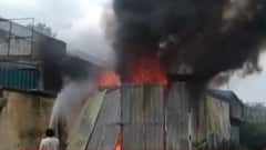 વડોદરાના ડભોઈ GIDCમાં આવેલા ફરસાણના ગોડાઉનમાં આગ, આગ લાગવાનુ કારણ અકબંધ