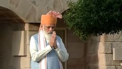 PM Modi ने राजघाट जाकर दी महात्मा गांधी को श्रद्धांजलि | 75th Independence Day