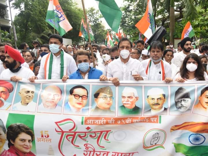 Independence Day 2021: मुंबई कांग्रेस ने निकाली 'तिरंगा गौरव यात्रा', BMC चुनाव से पहले किया शक्ति प्रदर्शन