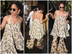 In Pics: Halter Neck शरारा ड्रेस में शानदार अंदाज में स्पॉट हुई इस मशहूर अभिनेत्री की बेटी, क्या पहचानते हैं आप