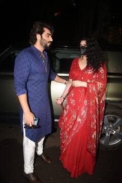 Rhea Kapoor Wedding: अन‍िल कपूर की बेटी रिया कपूर की शादी में बनठनकर पहुंचे अर्जुन कपूर, रेड साड़ी में नजर आईं अंशुला कपूर