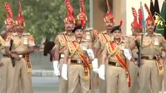 Beating the Retreat Ceremony at Wagah Border; 'Vande Matram' & 'Hindustan Zindabad' slogans raised