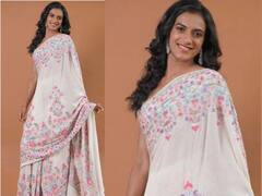 PV Sindhu |  बॅडमिंटन स्टार पी. व्ही. सिंधूच्या साडीमधल्या लूकने वेधले चाहत्यांचे लक्ष, साडीची किंमत ऐकून व्हाल थक्क!