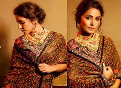 Fashion Tips: रक्षाबंधन में ट्राई करना चाहती हैं नया लुक, हिना खान की तरह हैवी ब्लाउज के साथ कैरी करें ब्लैक फ्लोरल साड़ी