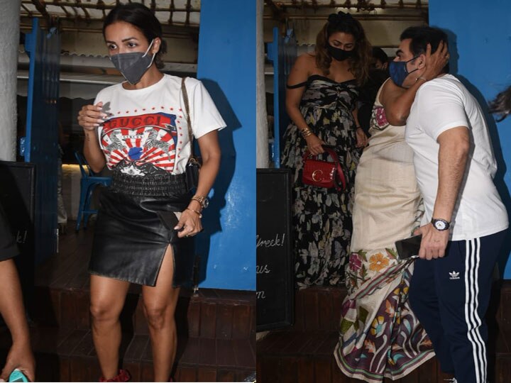 Arbaaz Khan and Malaika Arora arrived for lunch together, son Arhaan
