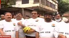 Tripura Khela Hobe Dibas: আগরতলায় তৃণমূলের ফুটবল খেলা, উঠল 'খেলা হবে' দিবস