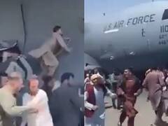 Afghanistan Crisis Photos: काबुल एयरपोर्ट पर भयावह नज़ारा, हजारों की भीड़ देश छोड़ने को बेचैन