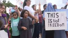 LIVE visuals of Afghans protesting outside White House | ABP Exclusive