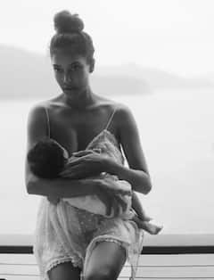 Lisa Haydon Shares Mesmerizing Clicks With Newborn Daughter Lara To Mark Breastfeeding Week