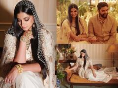 मां के हाथों से बनी ज्वैलरी, डिजायनर अनामिका खन्ना की चनेरी साड़ी और नम्रता सोनी के मेकअप ने दिया अनिल कपूर की बेटी रिया कपूर को क्लासी दुल्हन का लुक