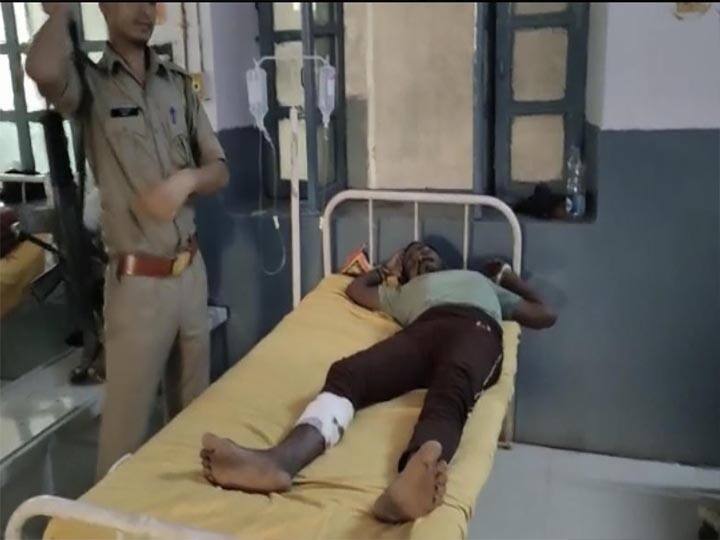 Mathura news: गश्त के दौरान पुलिस और बदमाशों के बीच मुठभेड़, दो के पैर में लगी गोली, एक फरार