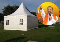 MP Bandi Sanjay: కామన్ మ్యాన్ లా గుడారాల్లో బండి సంజయ్.. కనీసం టీవీ కూడా లేదట