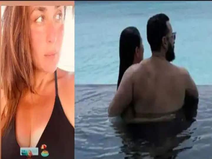 Kareena Kapoor Khan Share black bikini photo from her vacation Kareena Kapoor Khan ने ब्लैक बिकिनी में शेयर की फोटो, इंटरनेट पर हुई वायरल