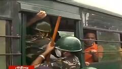 Sahid Samman Yatra: 'শহিদ সম্মান যাত্রা' ঘিরে উত্তপ্ত যশোর রোড, শান্তনু ঠাকুরের সঙ্গে পুলিশের বচসা