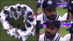 IND vs Eng: ఇంగ్లాండ్ బ్యాట్స్‌మెన్‌కి నరకం చూపించాలి... రెండో ఇన్నింగ్స్‌కి ముందు జట్టుతో కోహ్లీ   