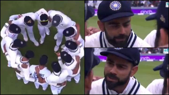 'For 60 overs, they should feel hell out there': Virat Kohli' motivational speech before England's innings goes VIRAL IND vs Eng: ఇంగ్లాండ్ బ్యాట్స్‌మెన్‌కి నరకం చూపించాలి... రెండో ఇన్నింగ్స్‌కి ముందు జట్టుతో కోహ్లీ   