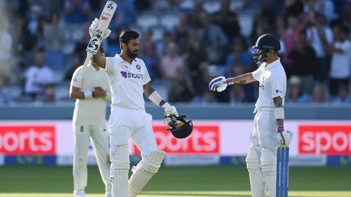 ম্যাচে ভারতের প্রথম ইনিংসে শতরান হাঁকালেন ভারতীয় ওপেনার কে এল রাহুল। ১২৯ রানের ইনিংস খেলেন তিনি।