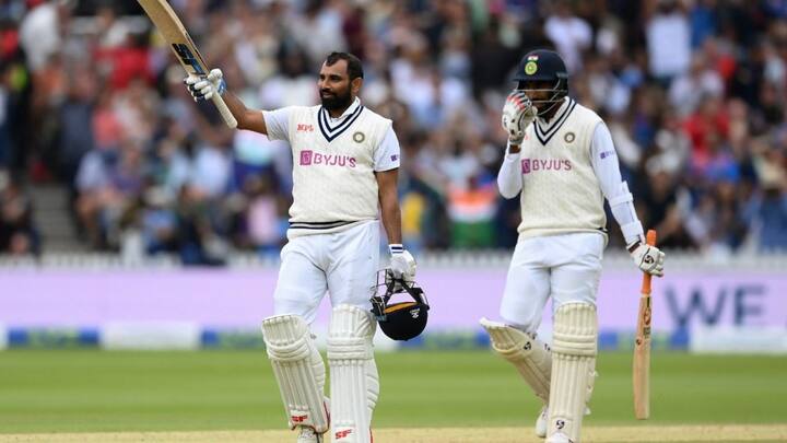 মহম্মদ শামি লর্ডসে ব্যাটিং বিক্রম দেখালেন। ৫৬ রানে দ্বিতীয় ইনিংসে অপরাজিত থাকেন তিনি।